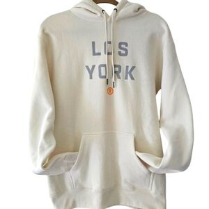 LOS YORK LABEL Rare Heavyweight Hooded Sweatshirt Medium.